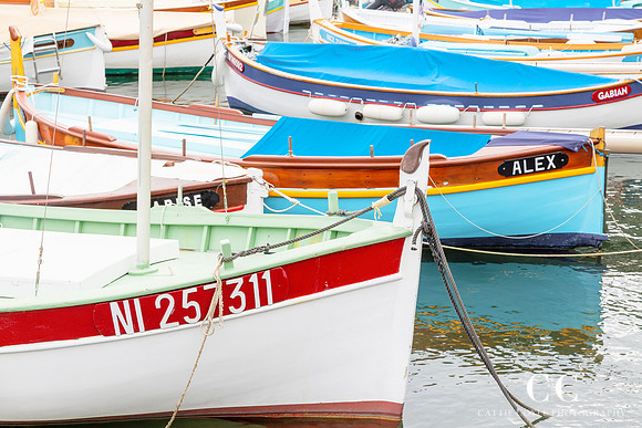 Fishing boats, French Riviera | Cattie Coyle Photography