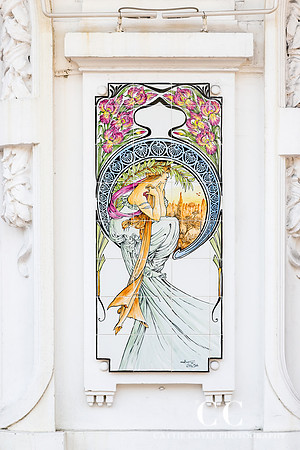 Wall Detail, Menton, France | Cattie Coyle Photography