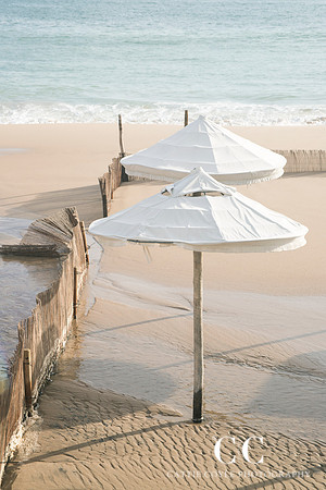 Umbrellas No. 1 - Beach art print by Cattie Coyle Photography. ©2018, All rights reserved.