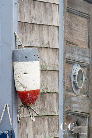 Red white and blue buoy | Cattie Coyle Photography
