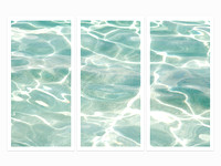 Caribbean Sea No. 3 - Triptych by Cattie Coyle Photography