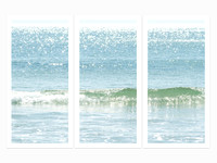 Ocean Waves No. 11 - Triptych by Cattie Coyle Photography