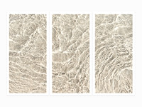 Shallow Water No. 15 - Triptych by Cattie Coyle Photography
