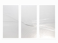 Silver Waves No. 5 - Triptych by Cattie Coyle Photography
