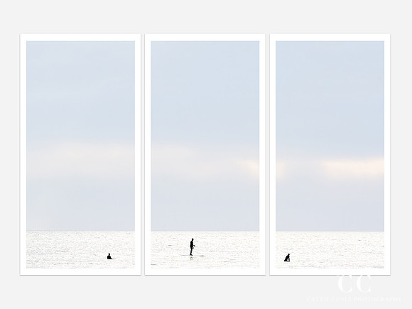 Surfing No. 3 - Triptych by Cattie Coyle Photography