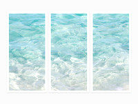 Turquoise Water - Triptych by Cattie Coyle Photography