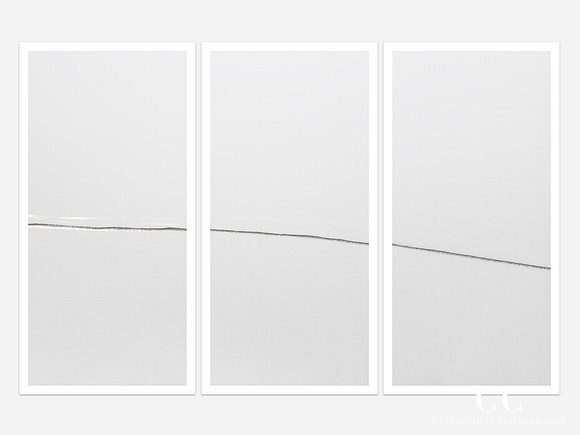 Silver Waves No. 1 - Triptych by Cattie Coyle Photography