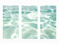 Caribbean Sea No. 2 - Triptych by Cattie Coyle Photography