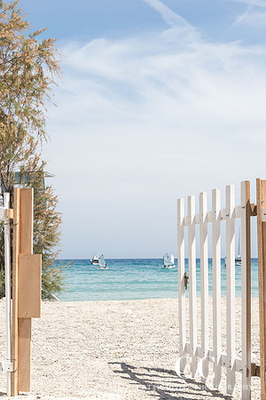 Beach Day - French Riviera art print by Cattie Coyle Photography