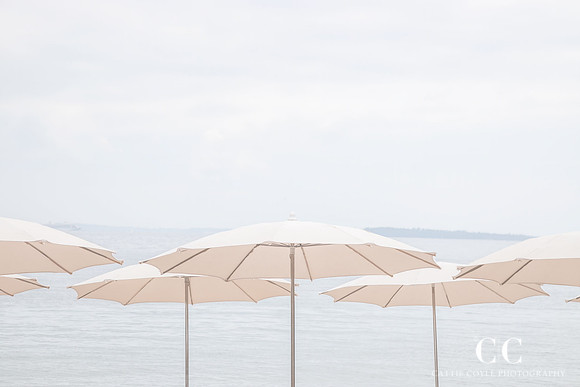 French Riviera No 8 - Beach umbrellas art print by Cattie Coyle Photography sm