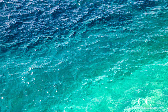 Mediterranean Shades of Teal No 1 by Cattie Coyle Photography