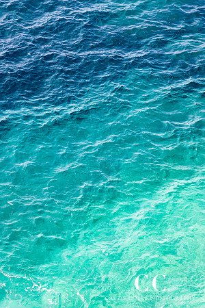 Mediterranean Shades of Teal No 2 - Ombre wall art by Cattie Coyle Photography