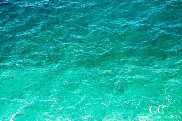 Mediterranean Shades of Teal No 3 by Cattie Coyle Photography