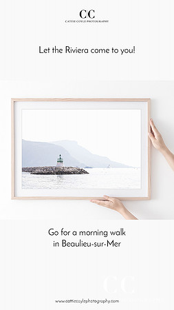 Morning Haze - French Riviera art print by Cattie Coyle Photography 2