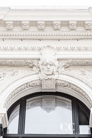 Architectural details on the ornate façade of the Monte Carlo Casino | Cattie Coyle Photography