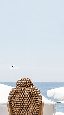 Buddha on the Beach by Cattie Coyle Photography Phone Wallpaper
