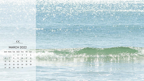 Ocean Waves No. 11 Desktop Screensaver March 2022 | Cattie Coyle Photography